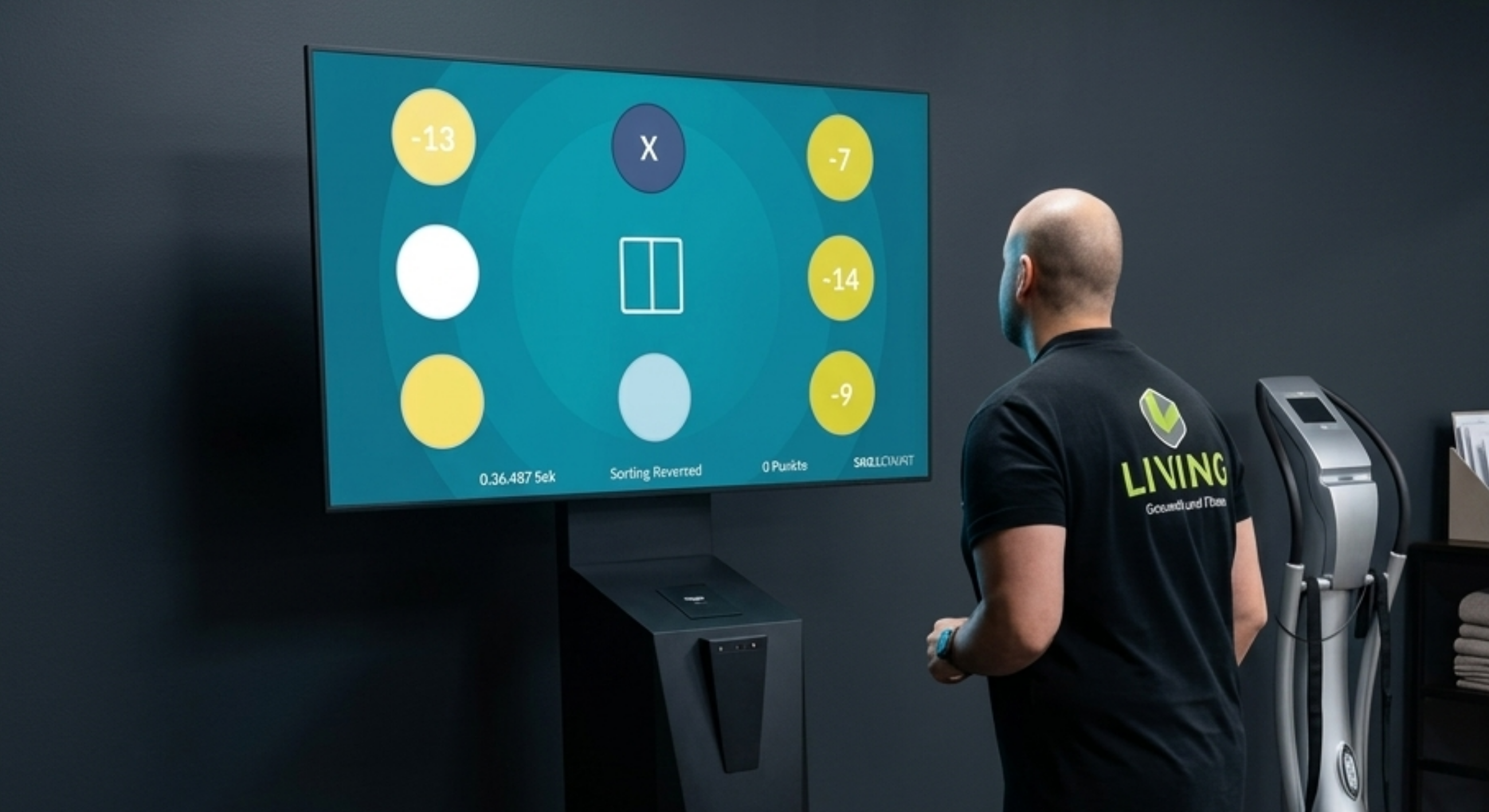 Modern neuro-training equipment with lights for cognitive and motor reaction training